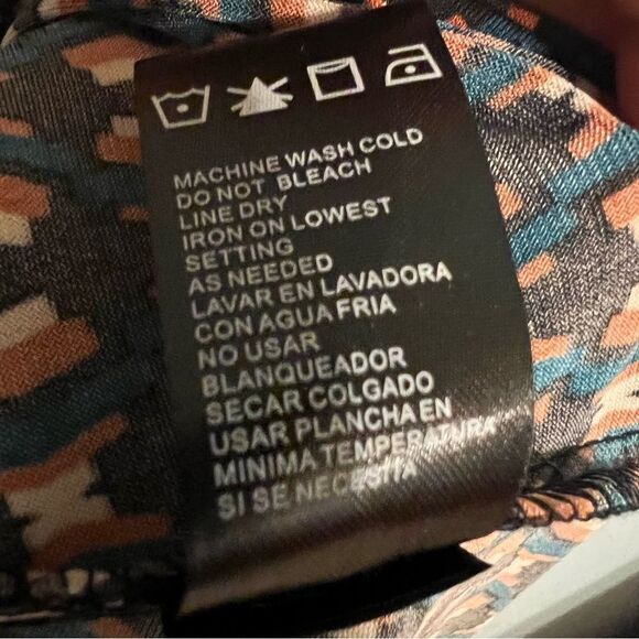 Wrap Dress by Perceptions Size Medium handkerchief hem (faux wrap) - Picture 12 of 14